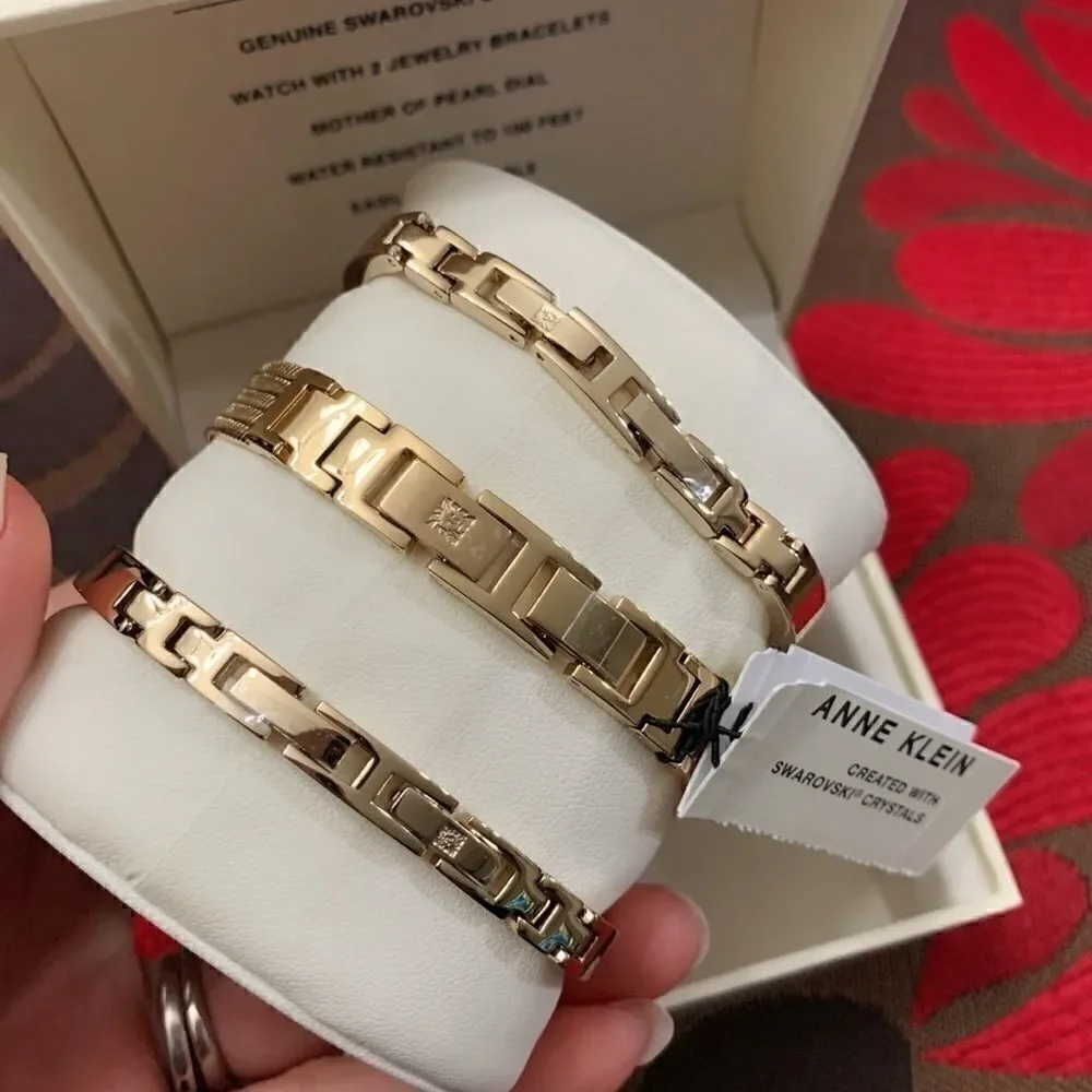 Women’s Anne Klein watch and bangle Bracele set